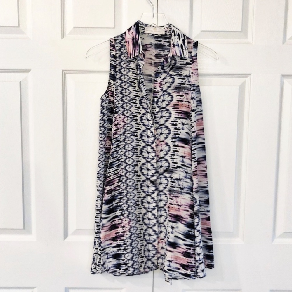 Amanda Uprichard Sleeveless Silk Swing Dress- Resort Wear